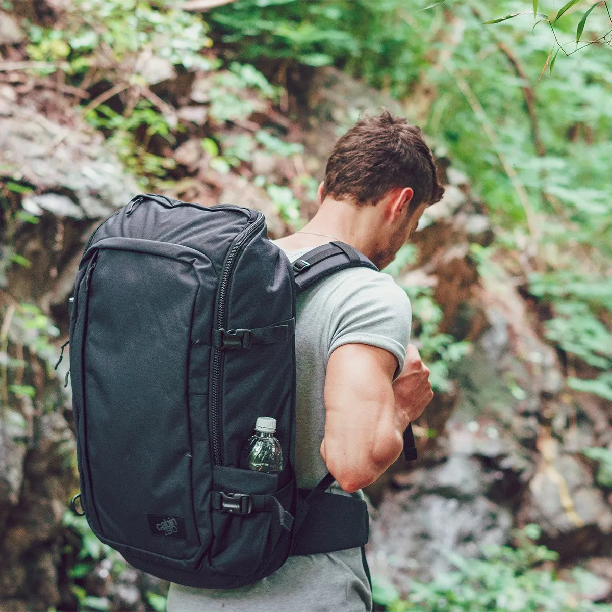 CabinZero ADV 42L - Adventure Cabin Backpack (Absolute Black)