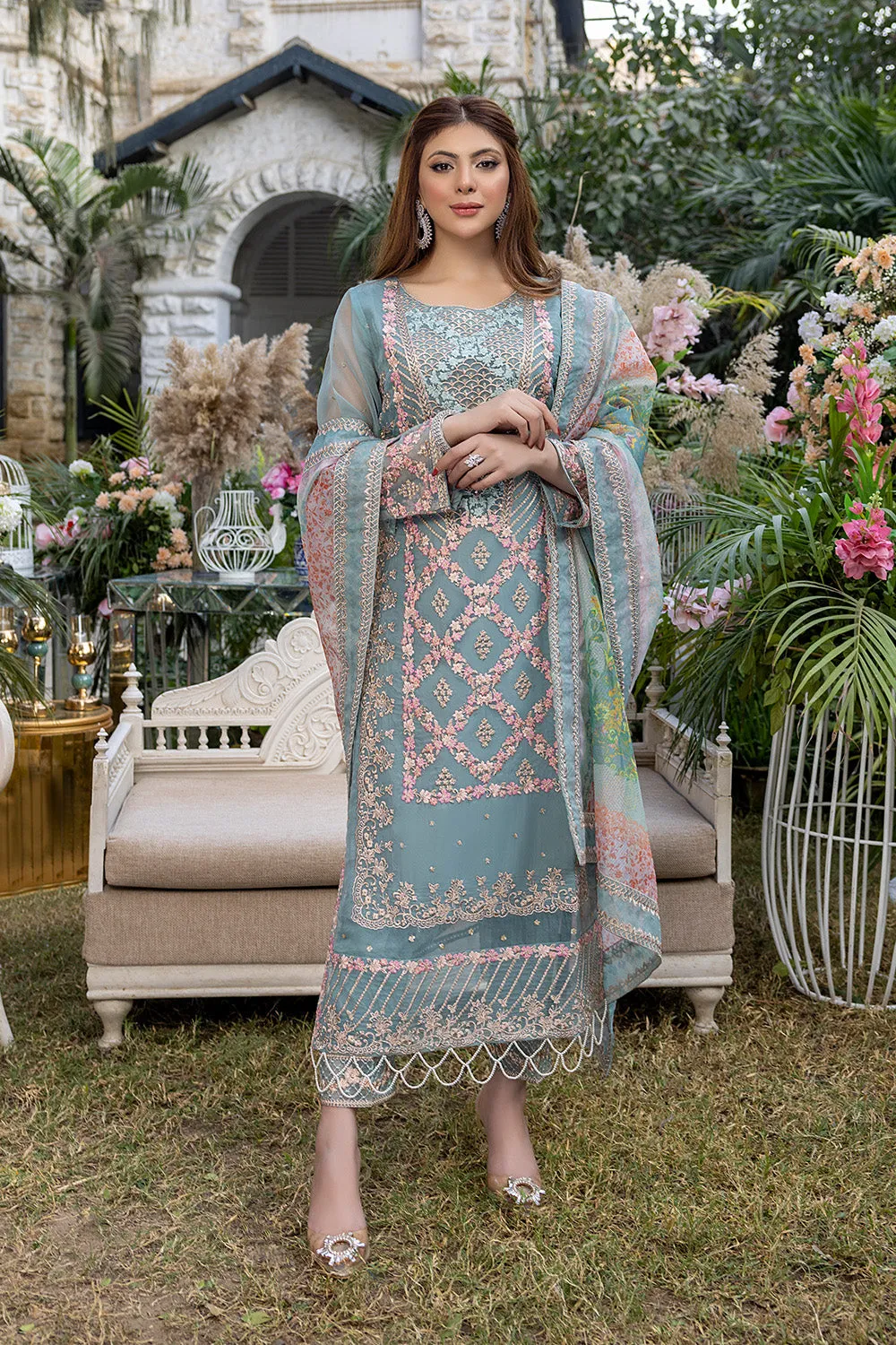 Canary | Azure Luxe Embroidered 3pcs Collections 2023