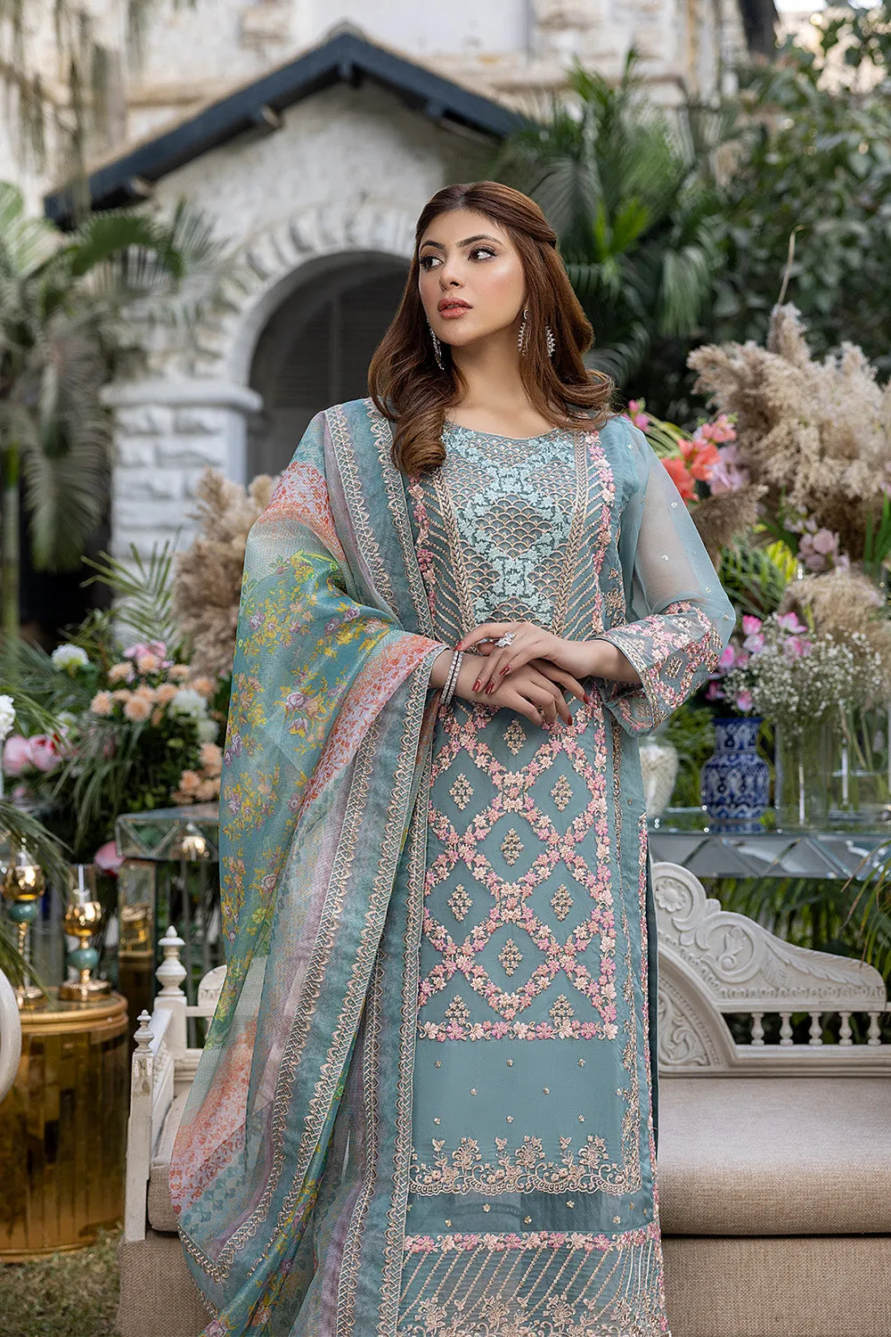 Canary | Azure Luxe Embroidered 3pcs Collections 2023