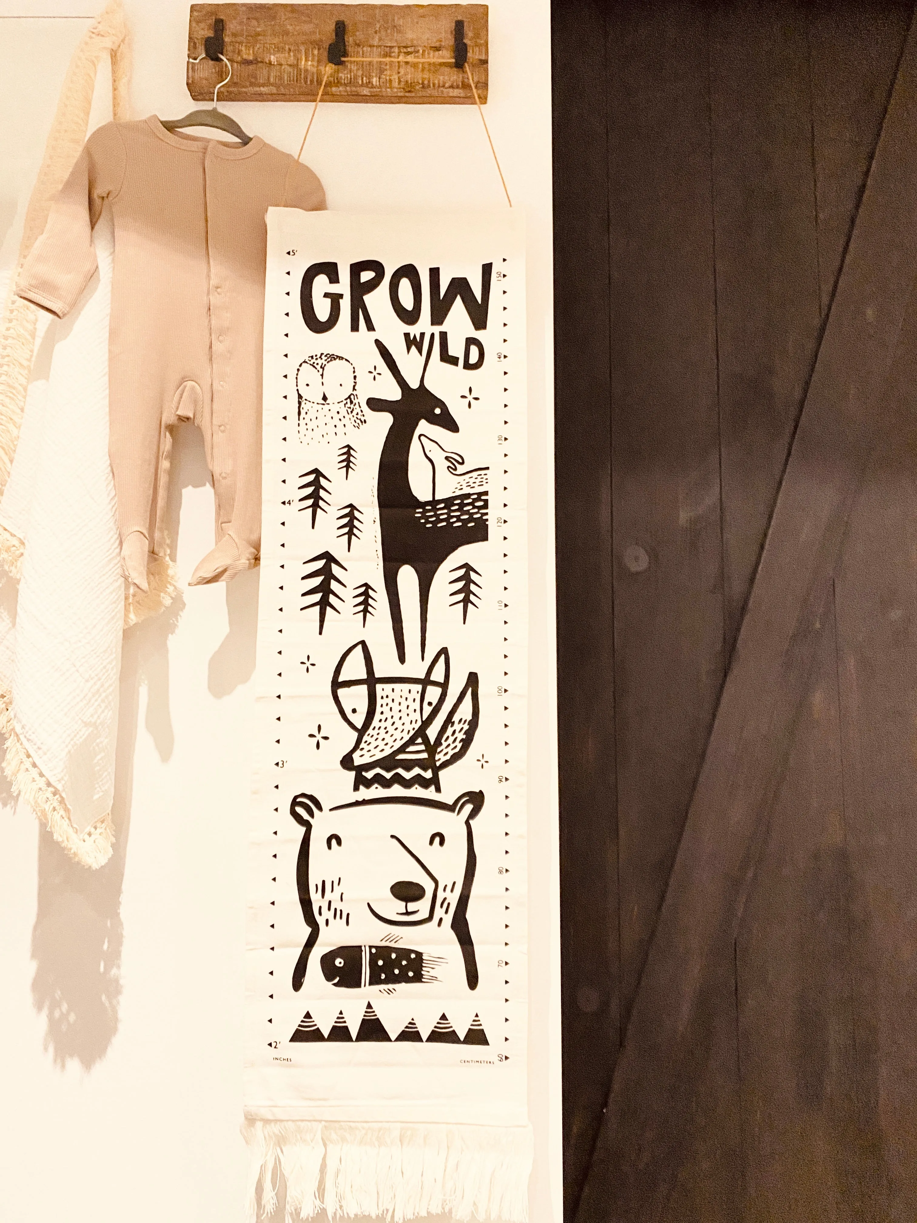 Canvas Growth Chart- Woodland