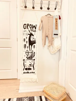 Canvas Growth Chart- Woodland
