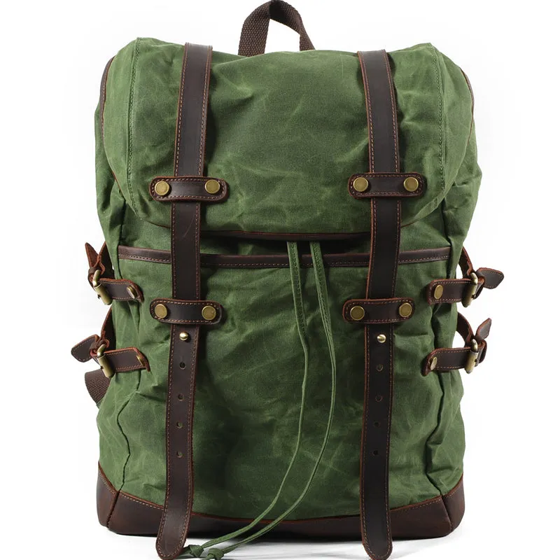 Canvas Travel Backpack 20L Drawstring Bookbag