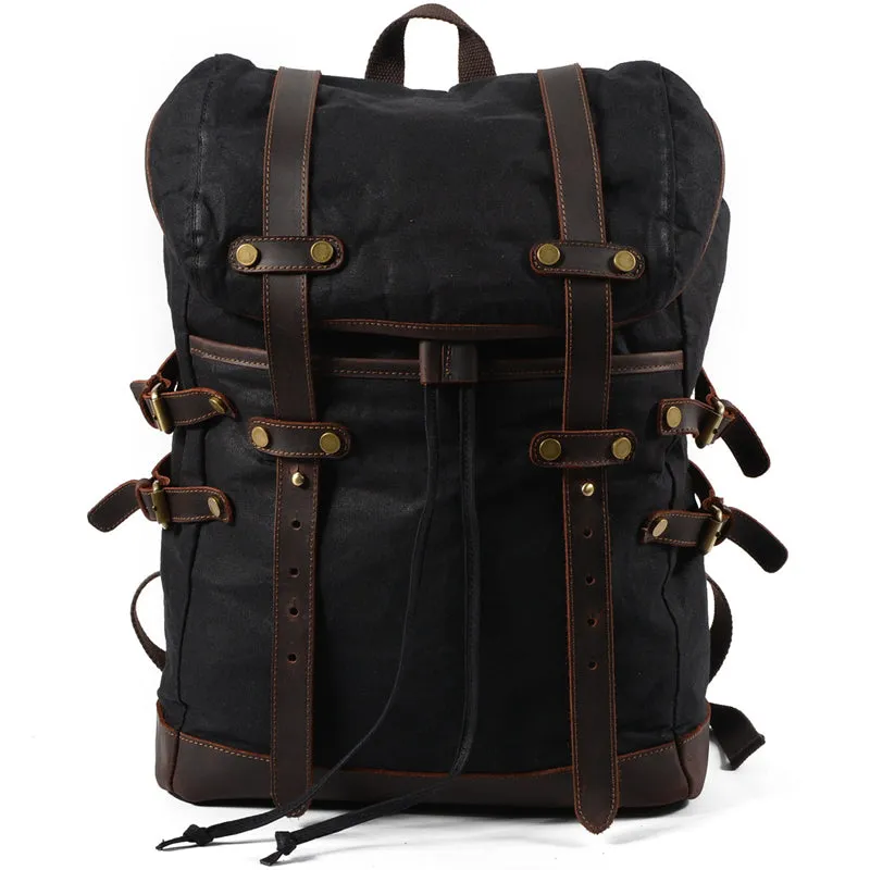 Canvas Travel Backpack 20L Drawstring Bookbag