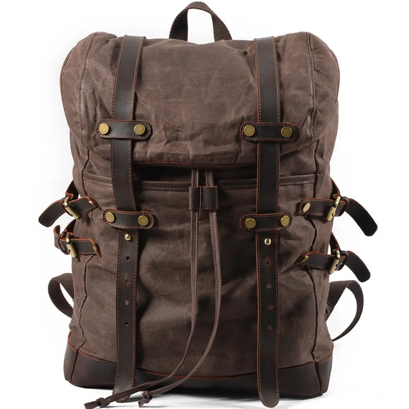 Canvas Travel Backpack 20L Drawstring Bookbag