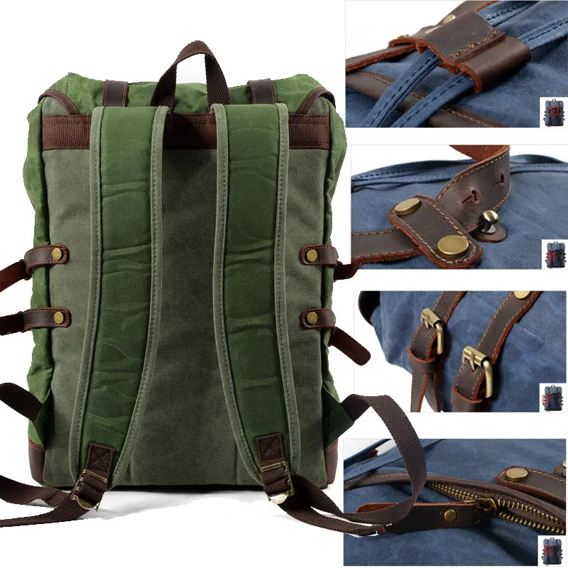 Canvas Travel Backpack 20L Drawstring Bookbag