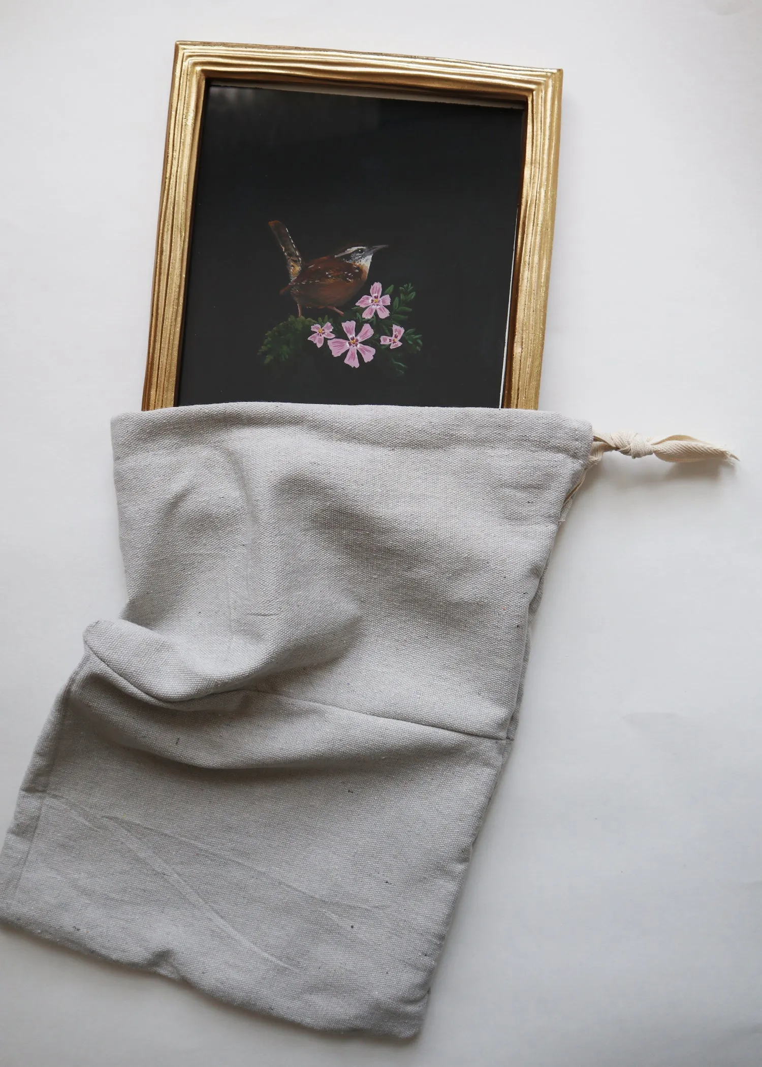 Carolina Wren with Phlox Original Painting