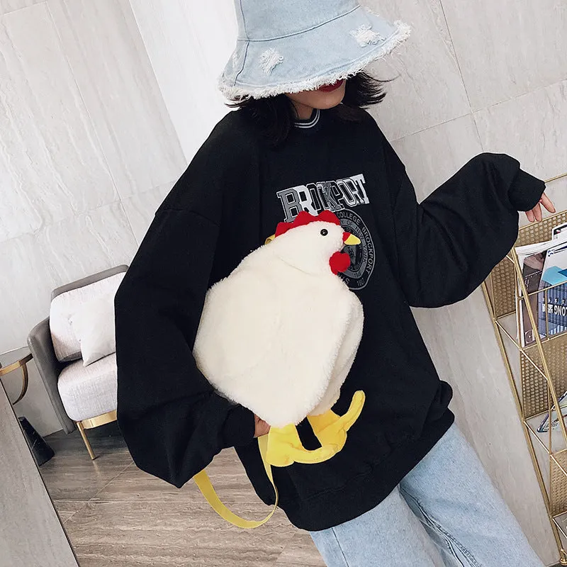 Cartoon Plush Shoulder Bag Messenger Bag Wild Net Red Girl Tide Bag Leisure