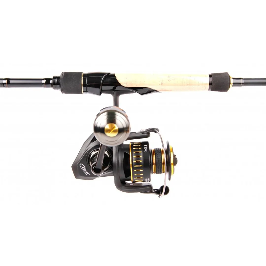 Catch Softbait Combo S3000    Softbait Spin Rod with Braid 8kg Drag 7ft 3in 2 Piece 4-8kg