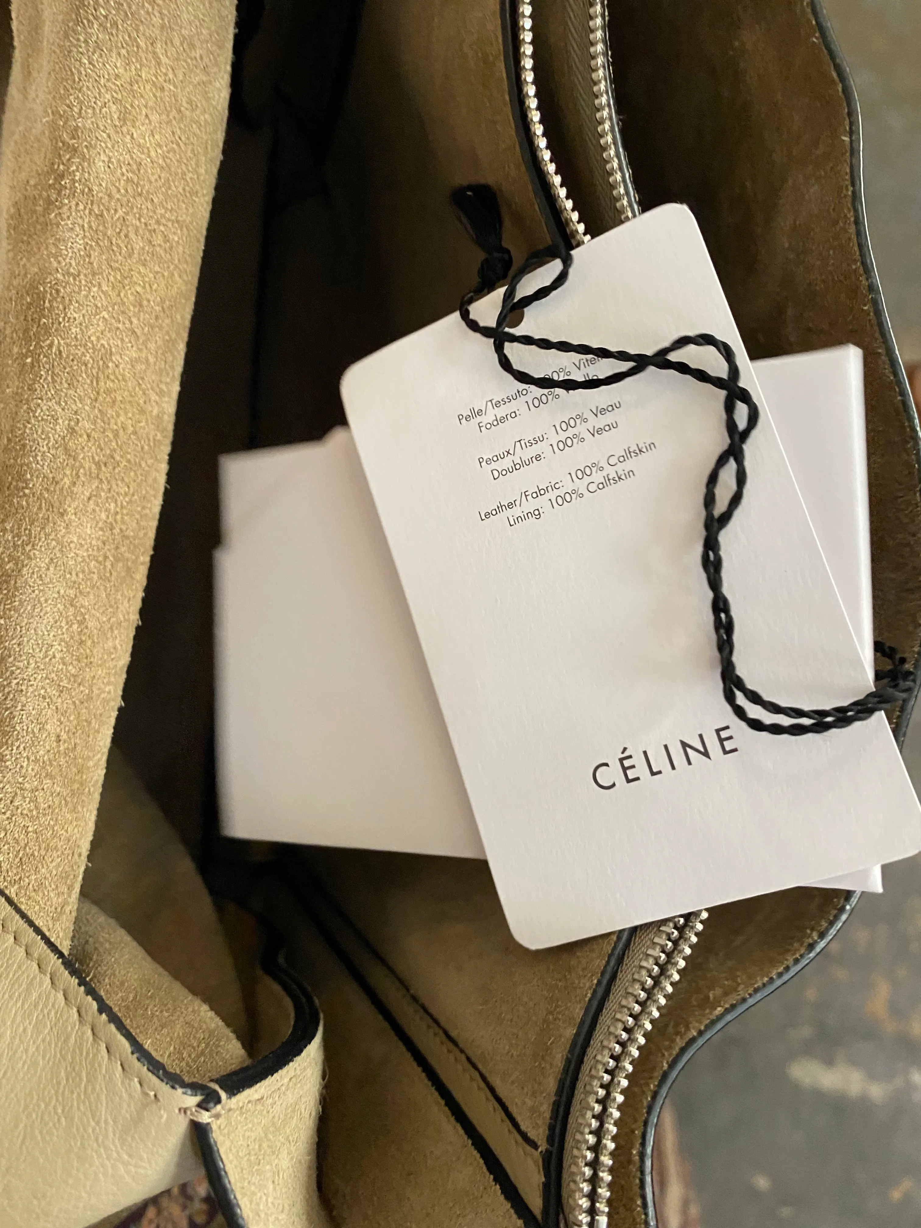 Celine Blade Bag in Beige