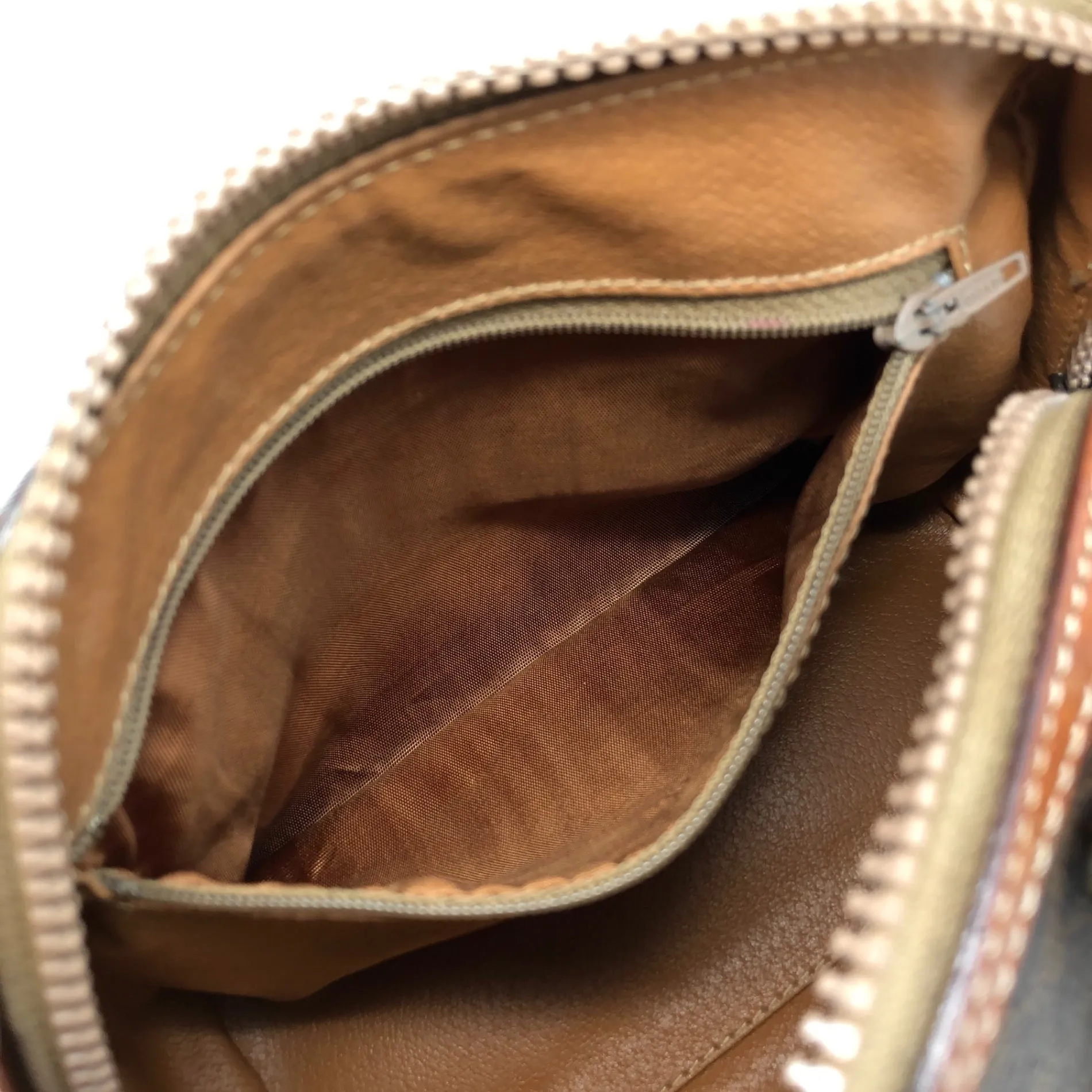 CELINE Macadam Blason Two-way Small Boston bag Shoulder bag Brown Vintage vuyxpn