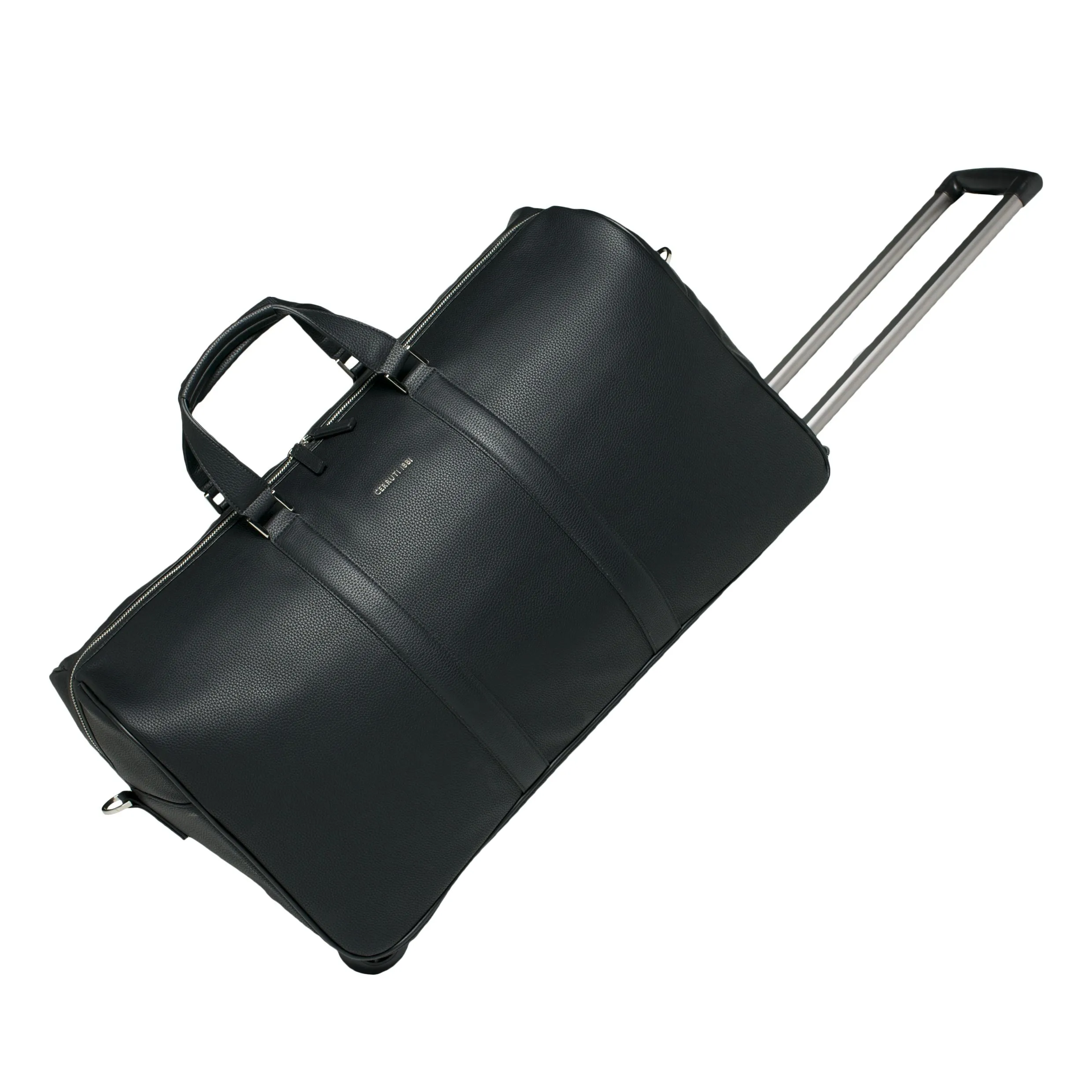 CERRUTI 1881 NPCFRT711A-Set Hamilton Black (cosmetic bag, reporter bag, trolley & umbrella)