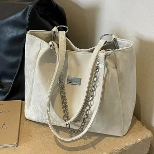 Chain Accent Shoulder Bag