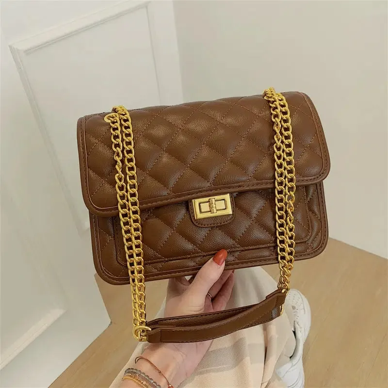 Chain Strap Quilted Shoulder Bag