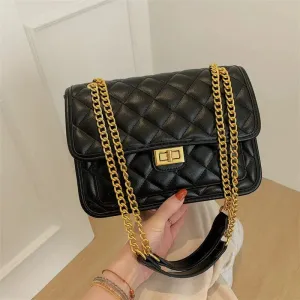 Chain Strap Quilted Shoulder Bag
