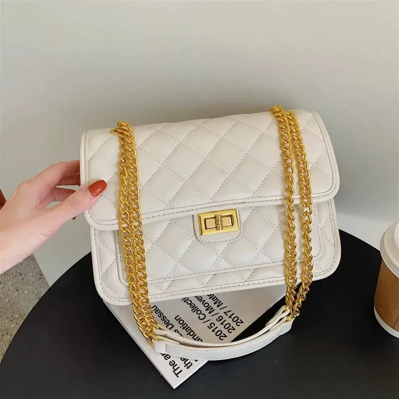 Chain Strap Quilted Shoulder Bag