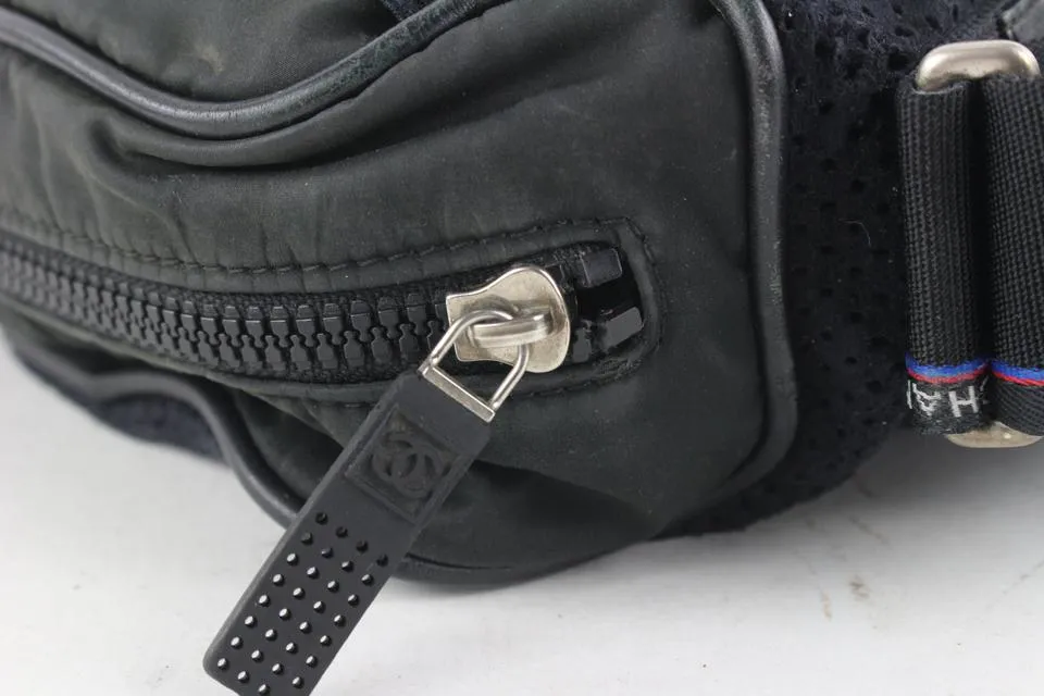 Chanel CC Logo Perforated Sports Messenger Bag 619cas616