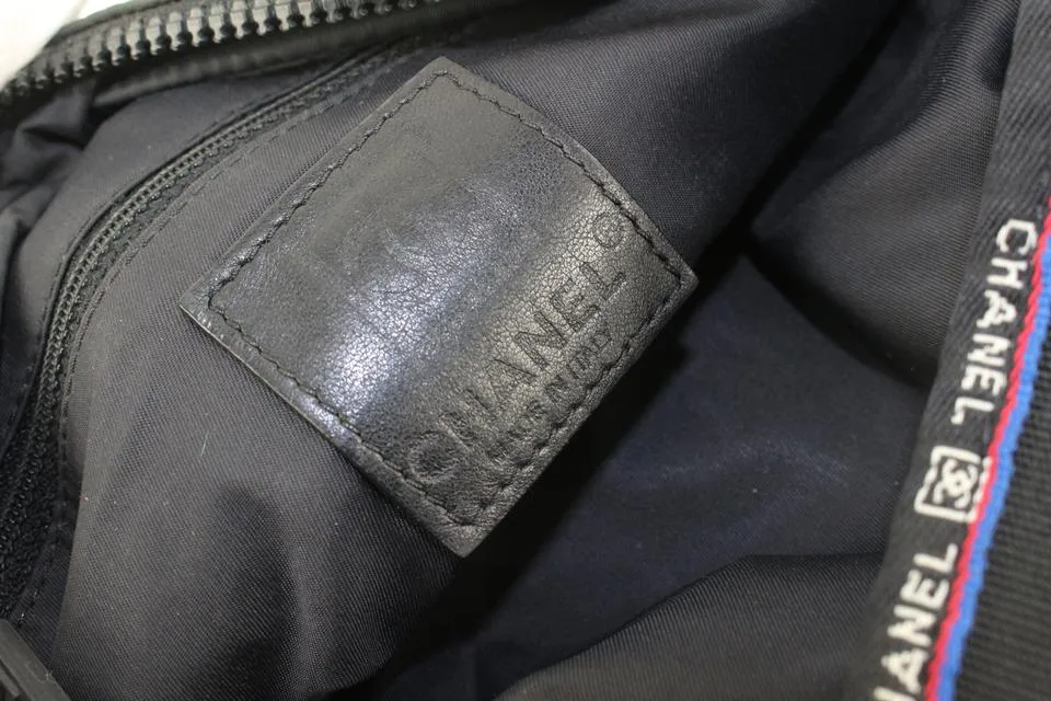 Chanel CC Logo Perforated Sports Messenger Bag 619cas616