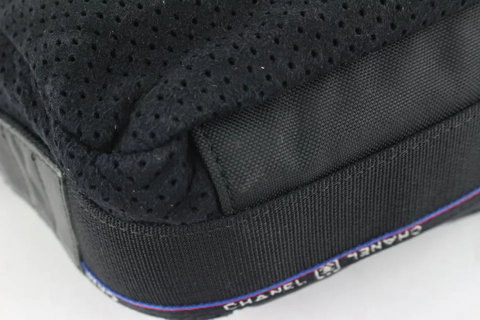Chanel CC Logo Perforated Sports Messenger Bag 619cas616