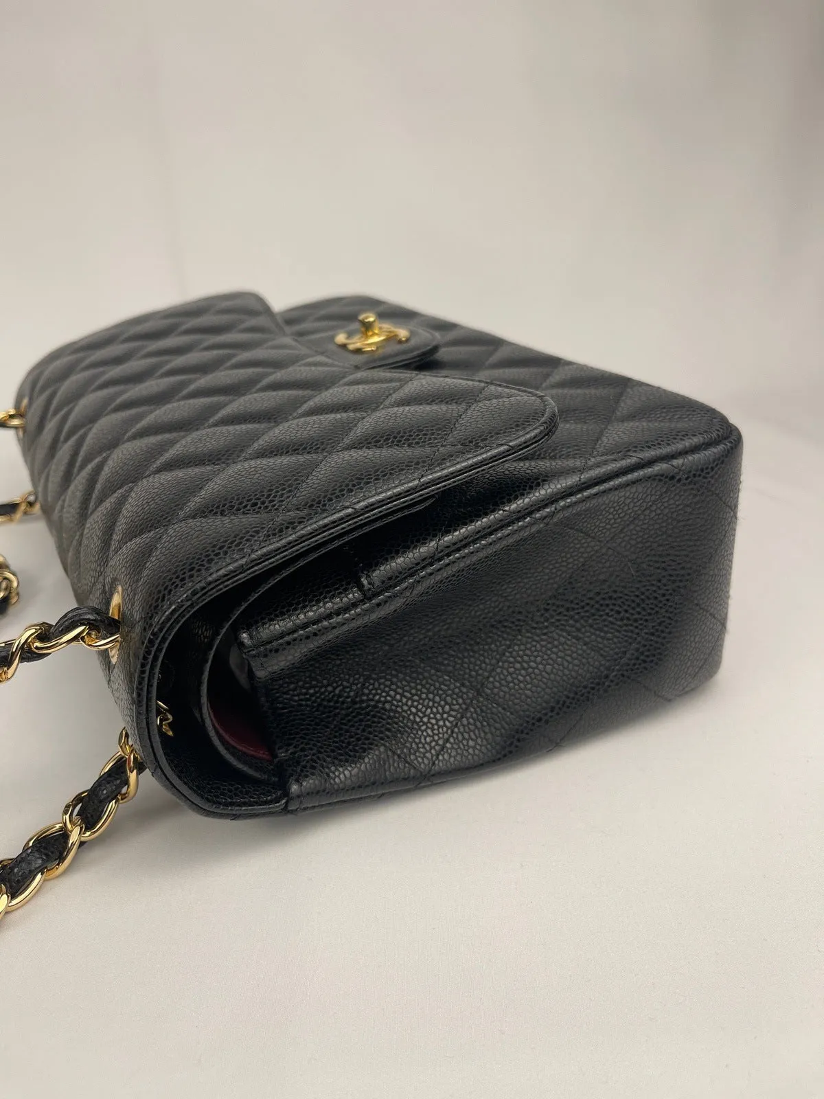 Chanel Classic Flap Jumbo Black Caviar Bag
