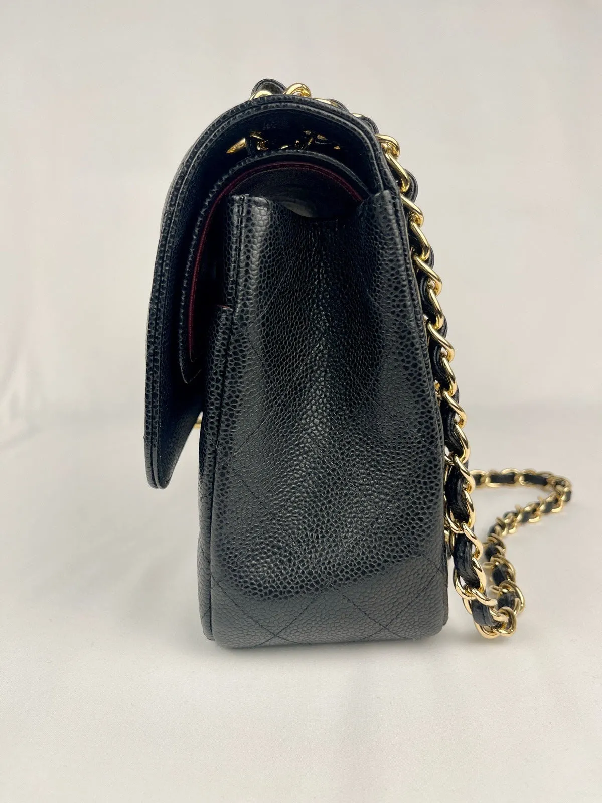 Chanel Classic Flap Jumbo Black Caviar Bag