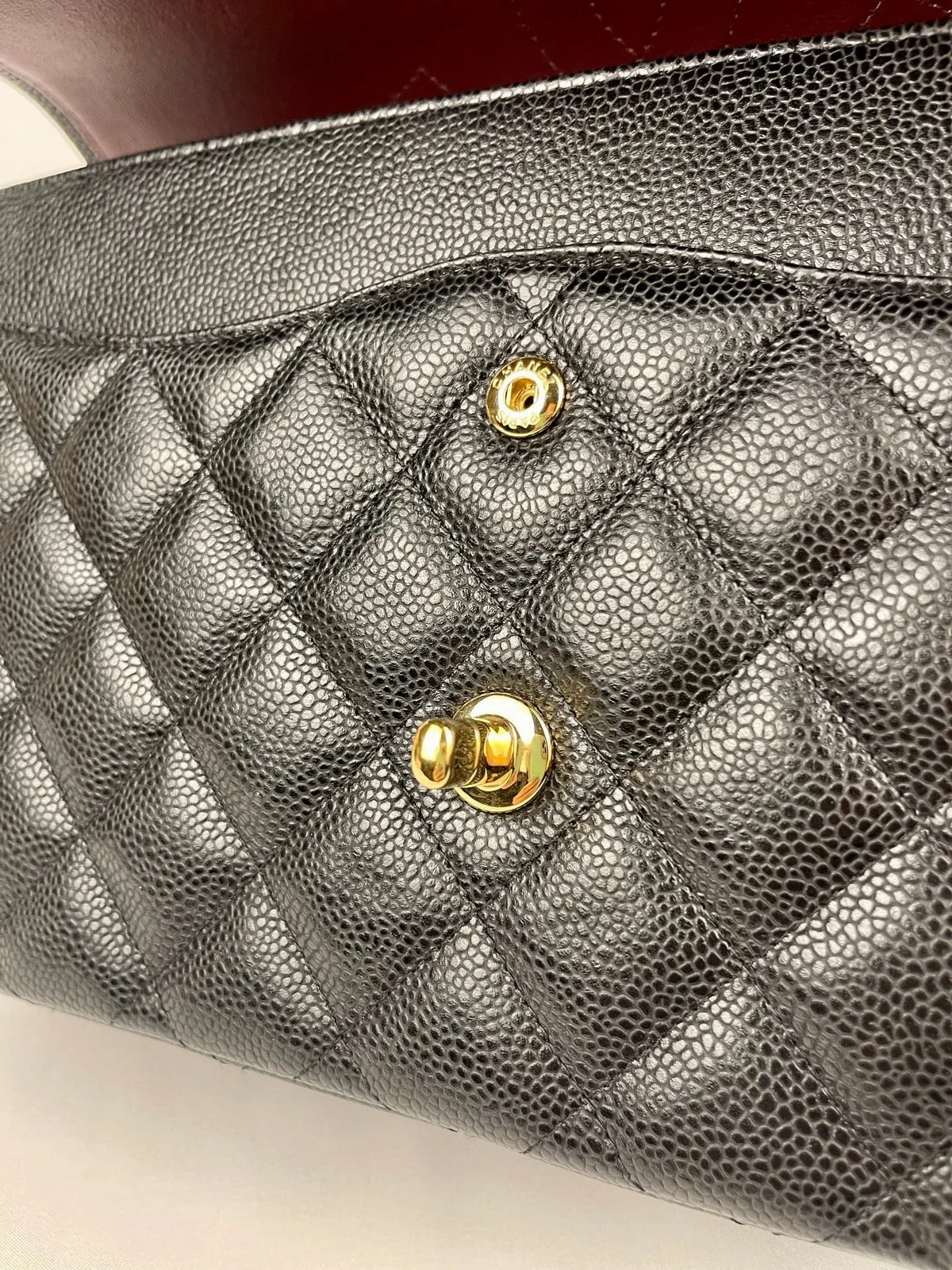 Chanel Classic Flap Jumbo Black Caviar Bag