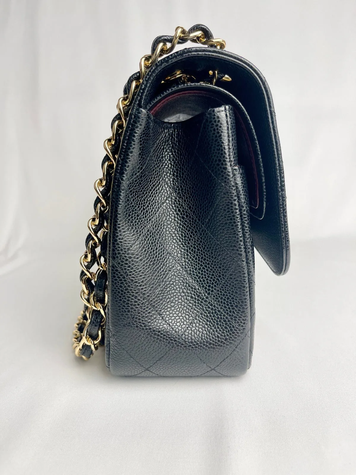 Chanel Classic Flap Jumbo Black Caviar Bag