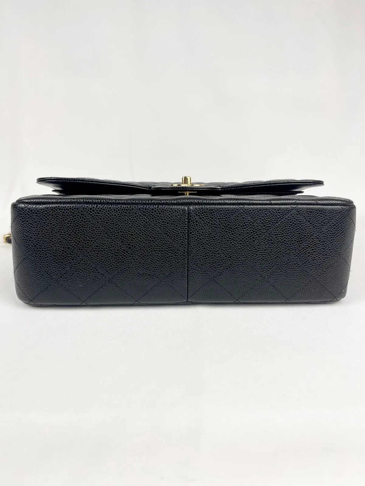 Chanel Classic Flap Jumbo Black Caviar Bag