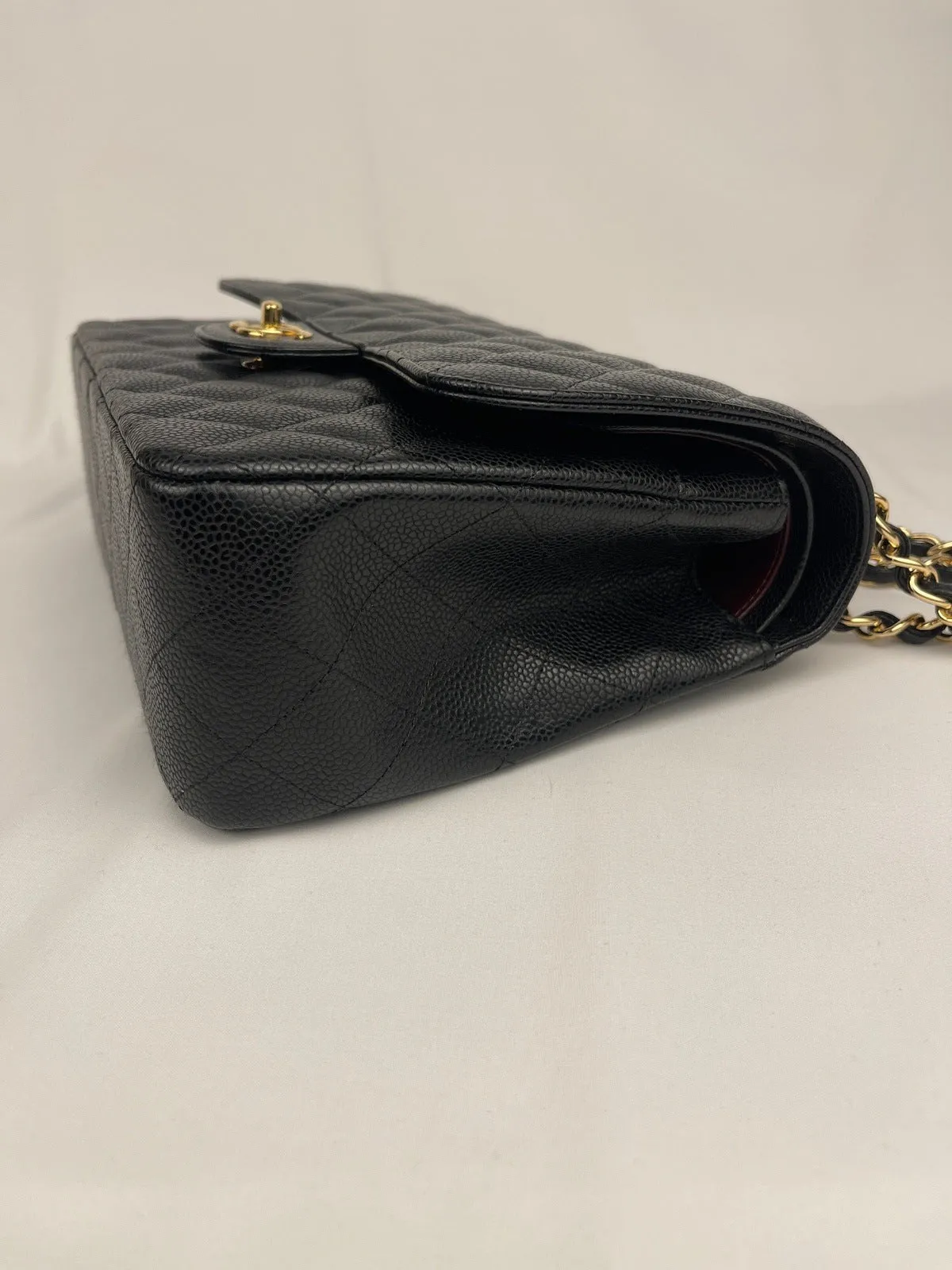 Chanel Classic Flap Jumbo Black Caviar Bag