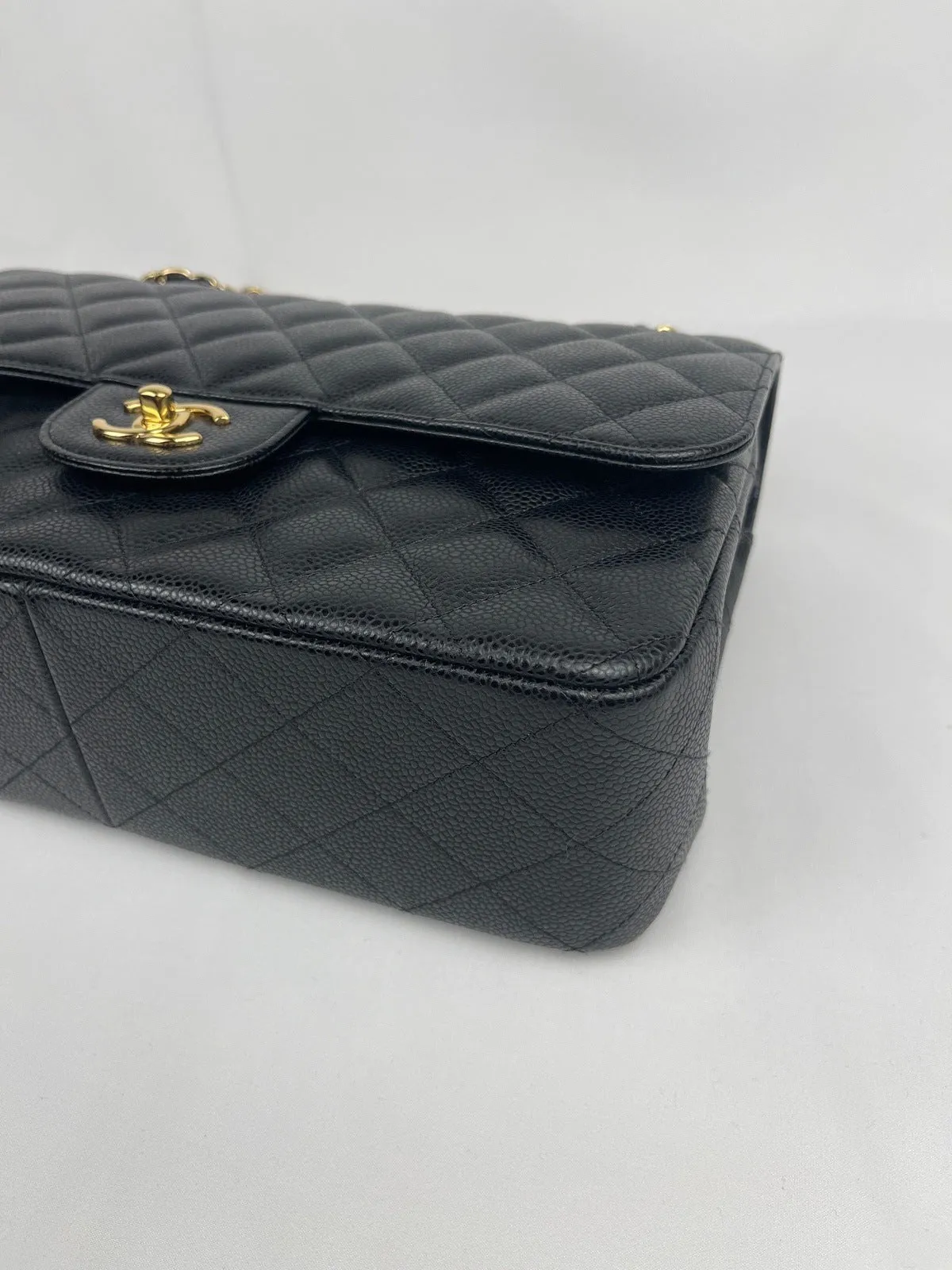 Chanel Classic Flap Jumbo Black Caviar Bag