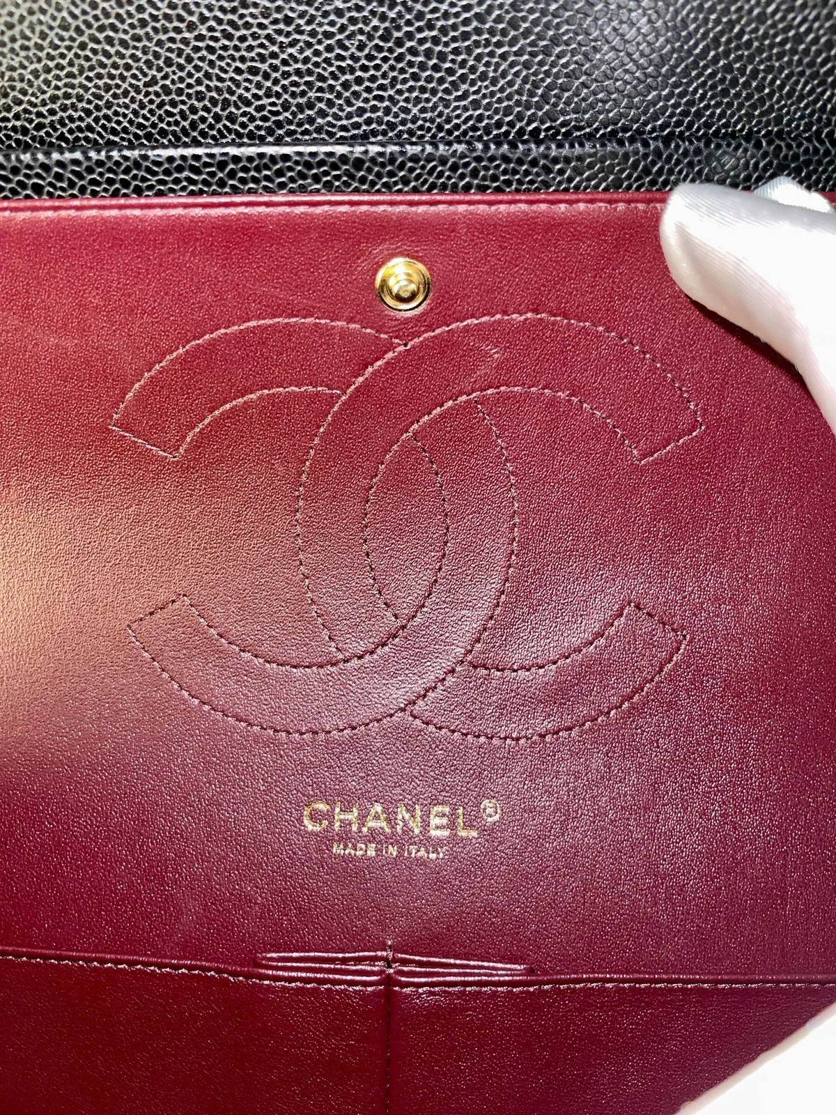 Chanel Classic Flap Jumbo Black Caviar Bag