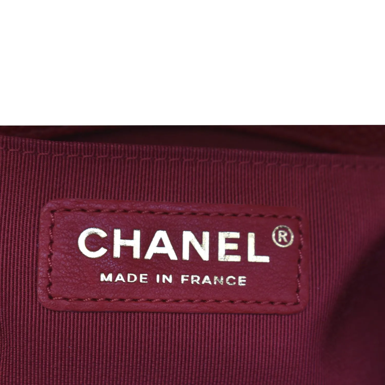 CHANEL Le Boy Small Caviar Leather Shoulder Bag Red