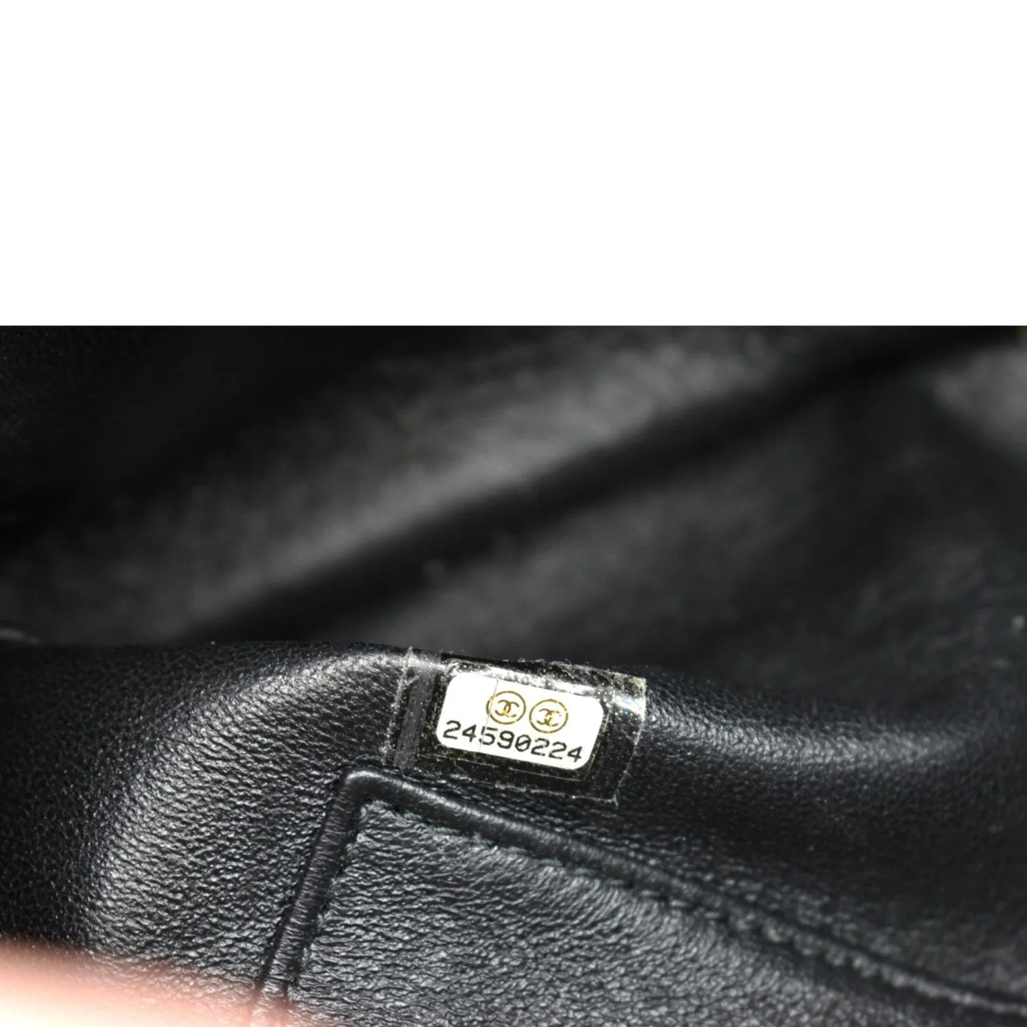 CHANEL Small Coco Quilted Caviar Lizard Handle Shoulder Bag Black  - Hot Deals