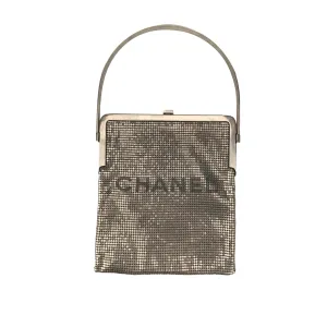 Chanel Structured Chain Mail Top Handle Bag