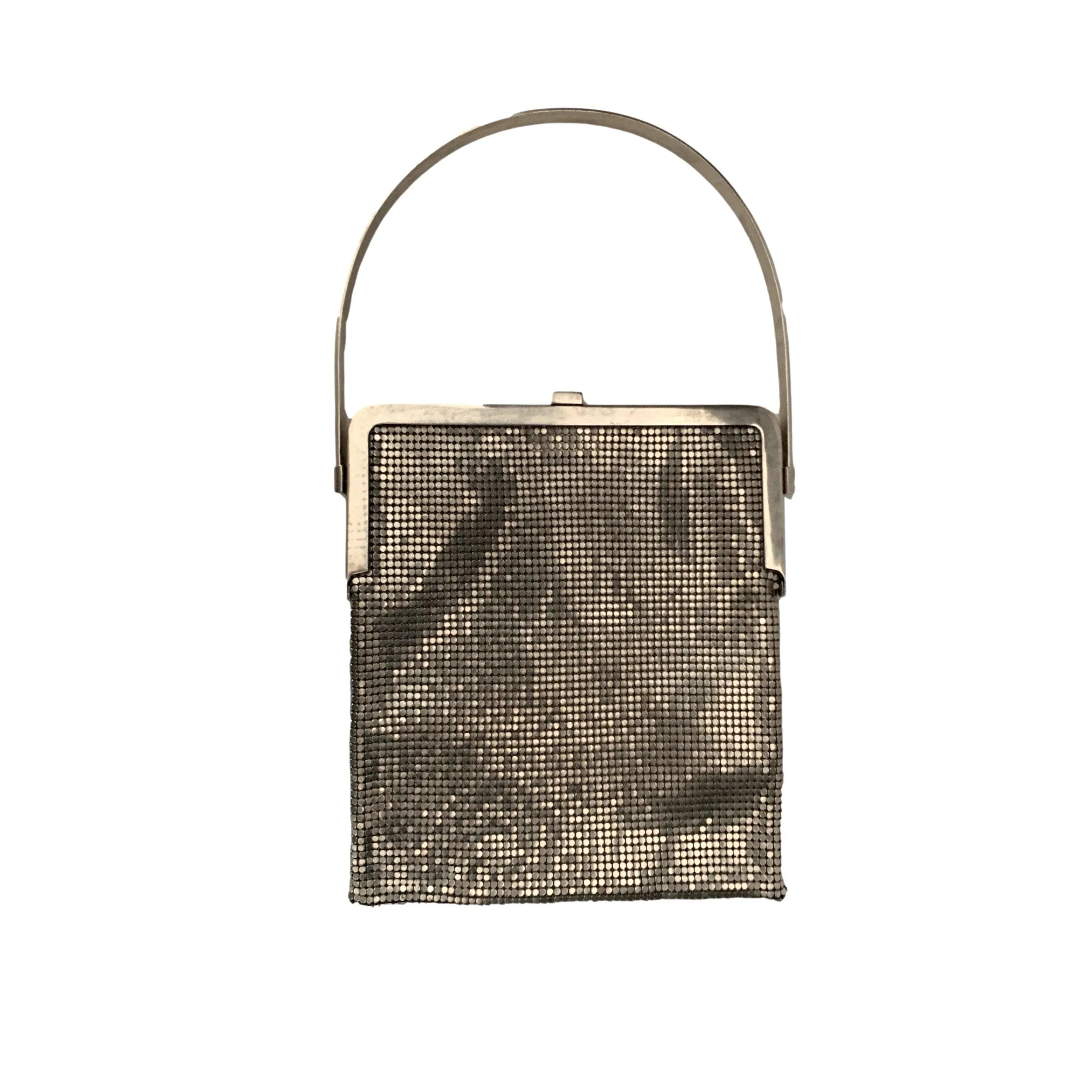 Chanel Structured Chain Mail Top Handle Bag