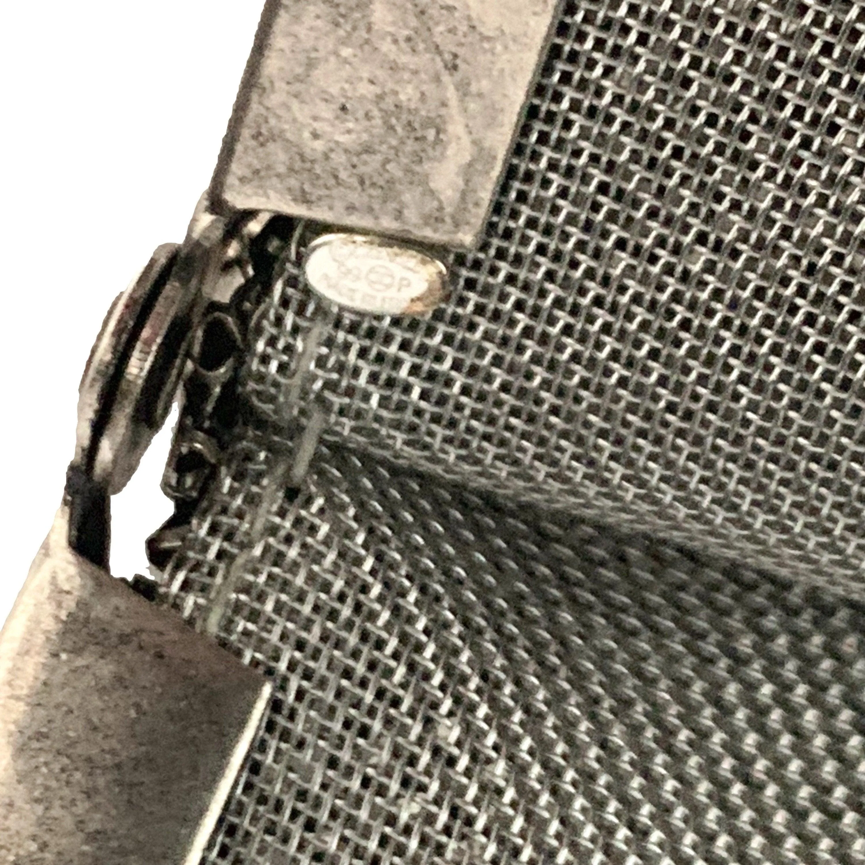 Chanel Structured Chain Mail Top Handle Bag