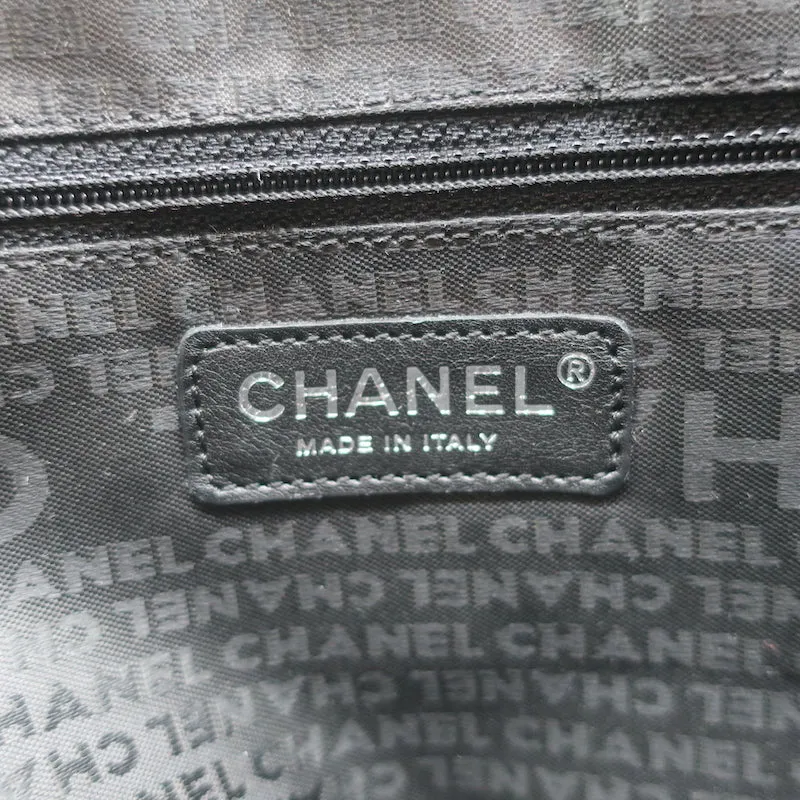 Chanel Tweed Camellia Large Messenger Bag Gray/Black