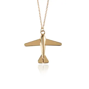 Charm Airplane Necklace Pendant Travel Fashion Simple Jewelry