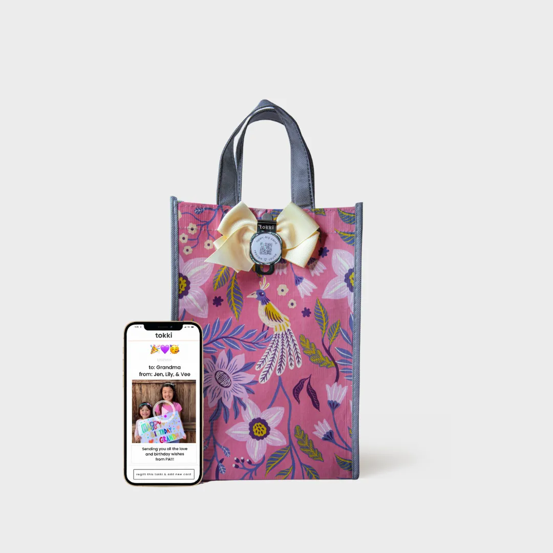 Charm | Large | Reusable Gift Bag   QR Greeting Card