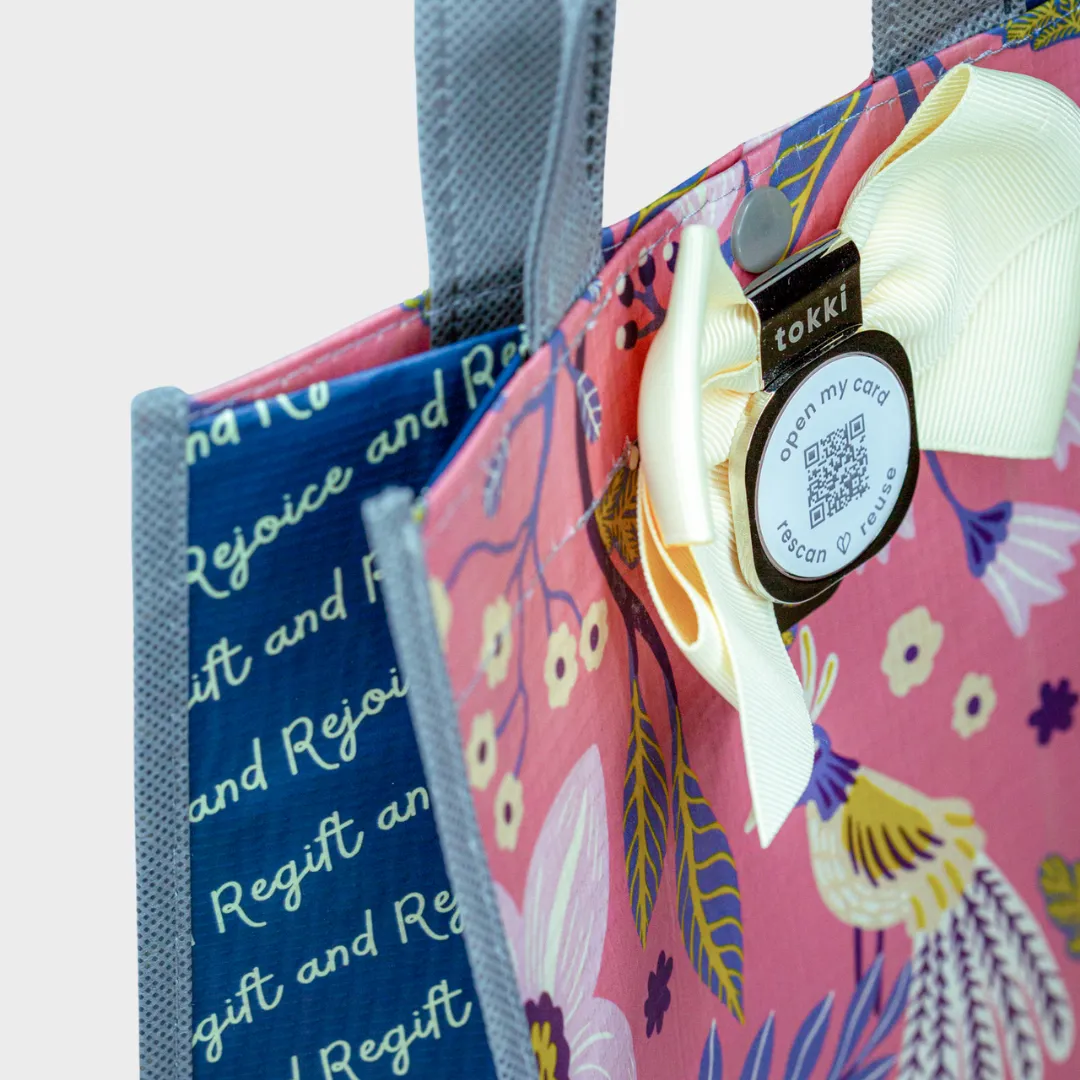 Charm | Large | Reusable Gift Bag   QR Greeting Card