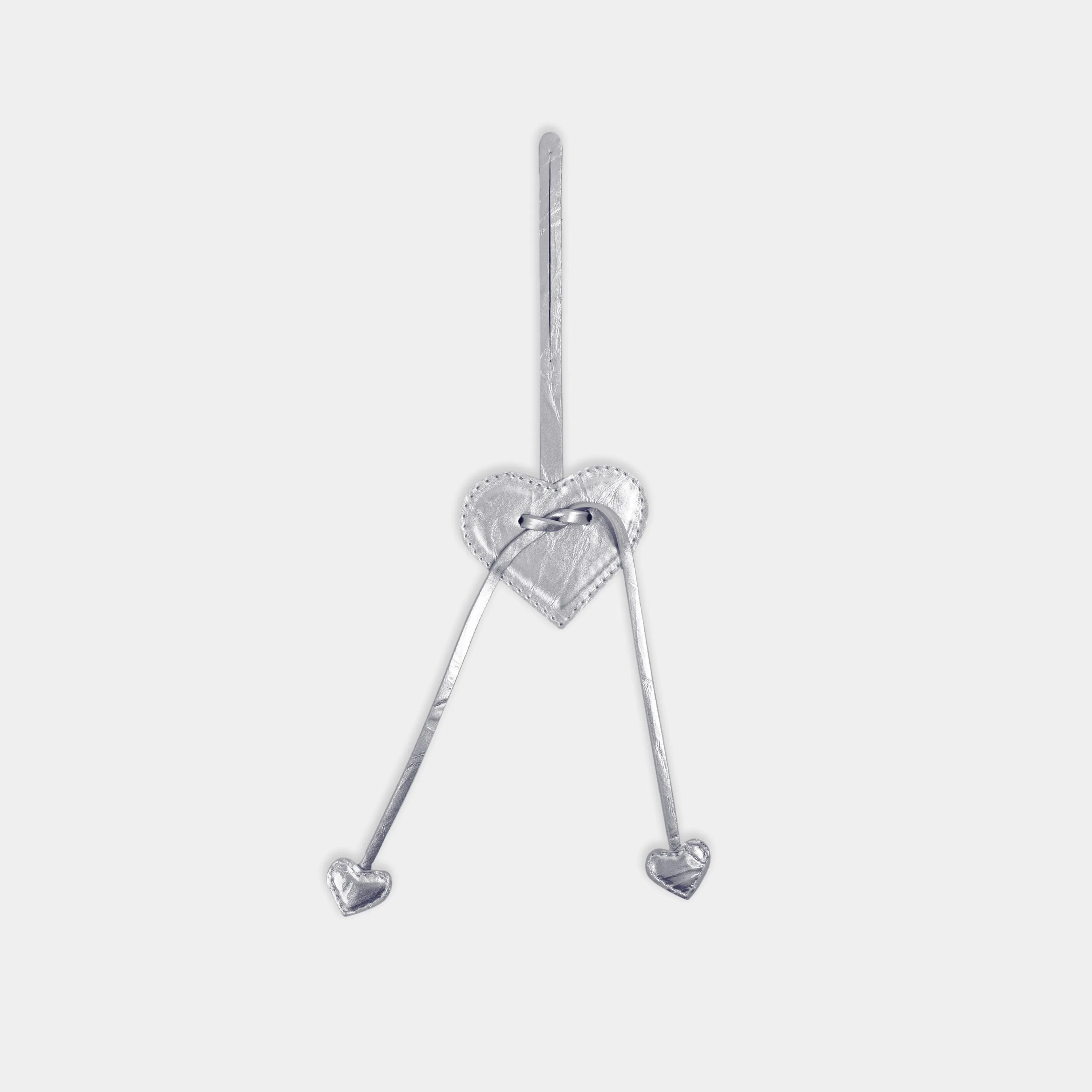 Charm Phụ kiện trái tim màu Bạc