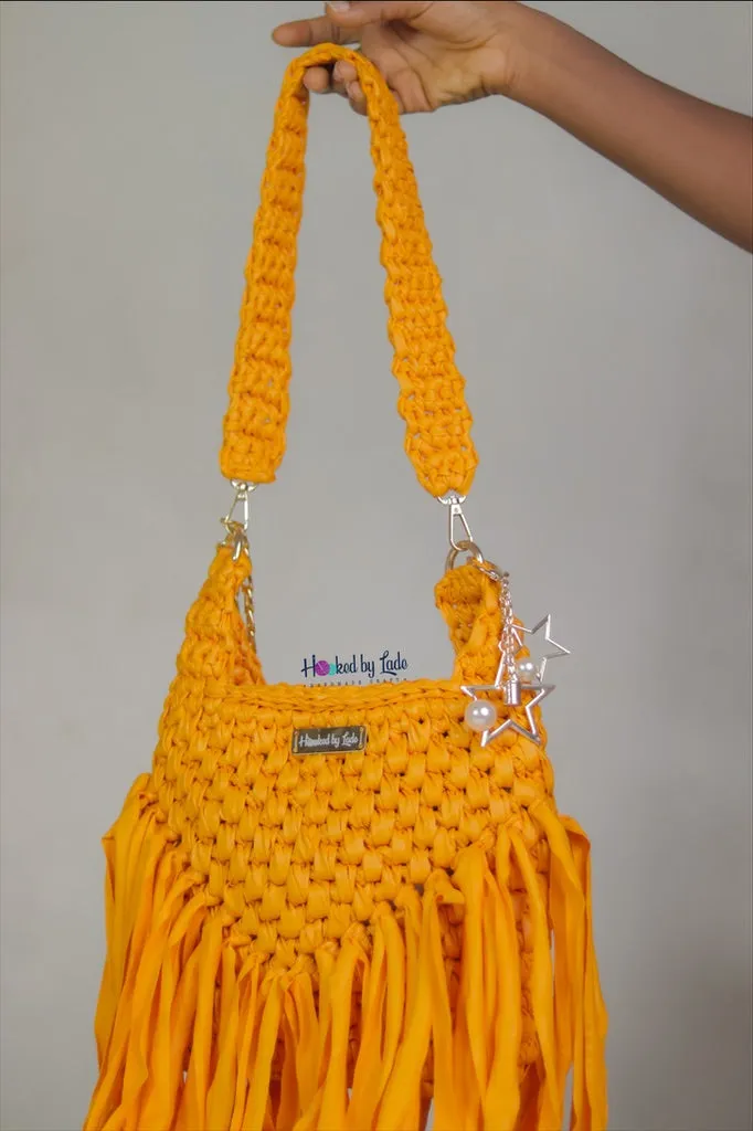'Chauntel' boho bag in Butterscotch