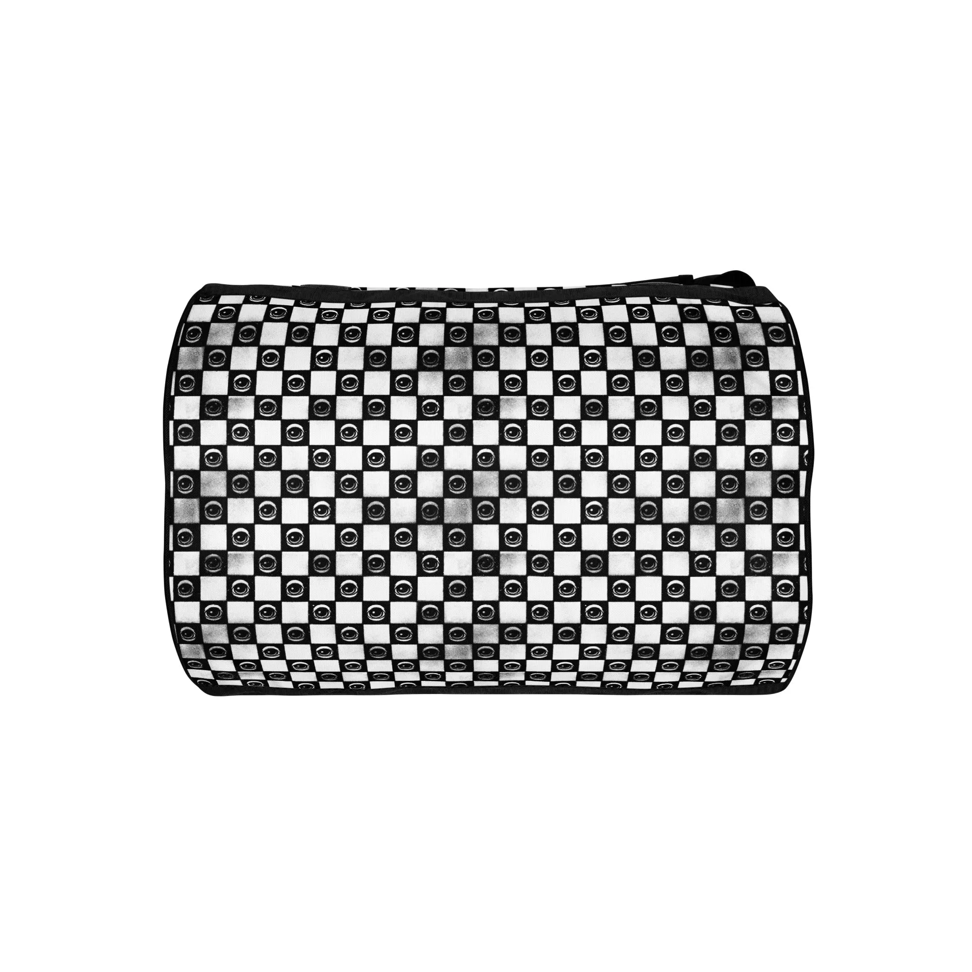 Checkered EYEZ All-over print gym bag