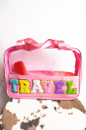 Chenille travel bag