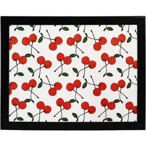 Cherries Lap Tray With Bean Bag Cushion