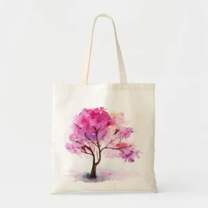 CHERRY TREE CANVAS BAG