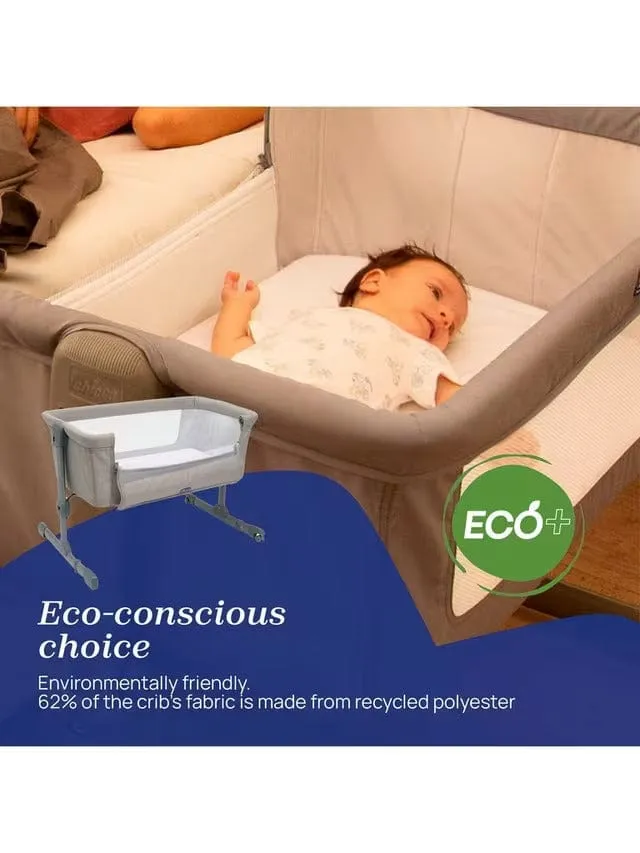 Chicco Next2Me Essential Bedside Crib - Dune Re-Lux