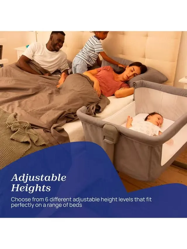 Chicco Next2Me Essential Bedside Crib - Stone Re_Lux