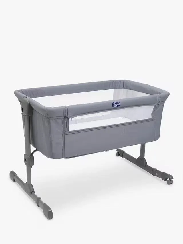 Chicco Next2Me Essential Bedside Crib - Stone Re_Lux