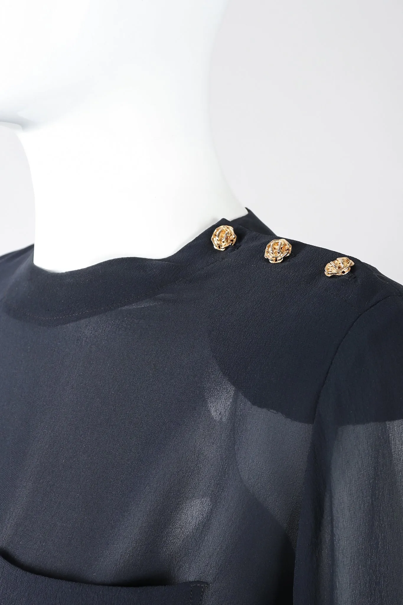 Chiffon Blouse & Pleated Skirt Set