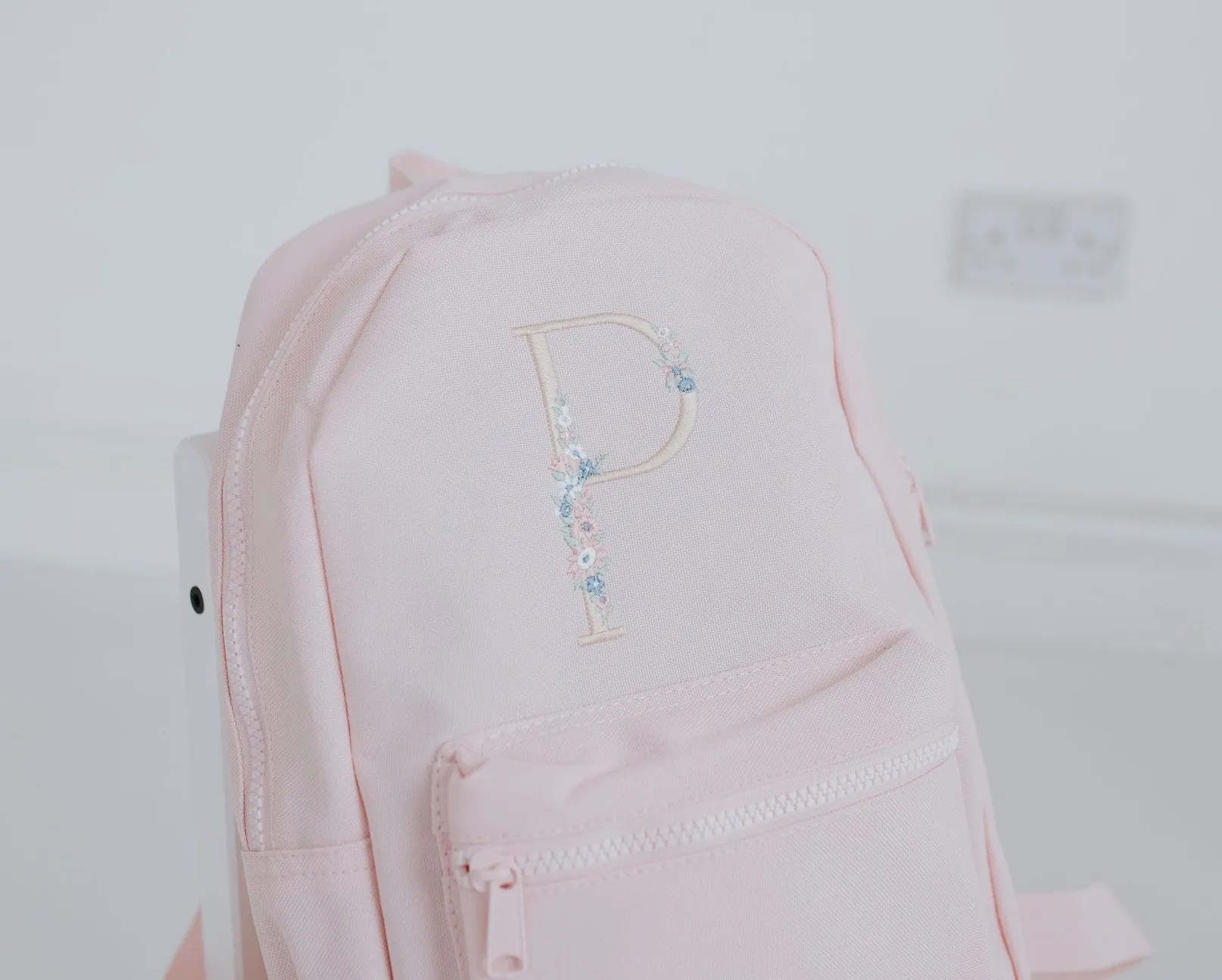 Children's Floral Initial Personalised Backpack